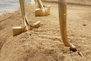 shovels in dirt