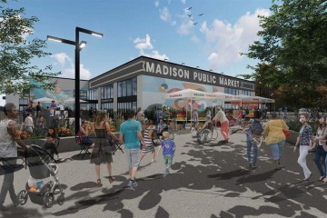 Digital rendering of Madison Public Market.