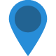 Blue map marker